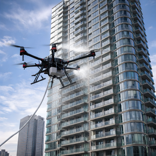 Drone ile Dış Cephe Temizliği